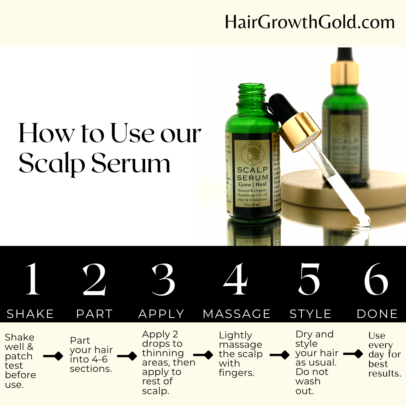Non-Oily Hair Thickening Serum with Rosemary